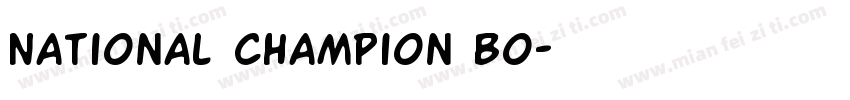 National Champion Bo字体转换
